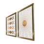 Wallity Set de 2 Pinturas Decorativas Enmarcadas en MDF 38x53 cm